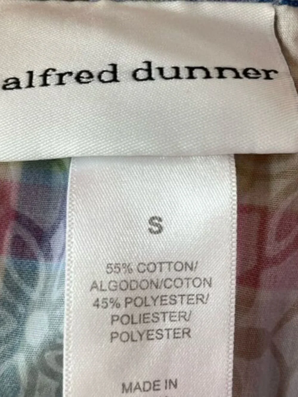 Alfred Dunner Short Sleeve Button Down Shirt Size S EUC - Picture 6 of 6